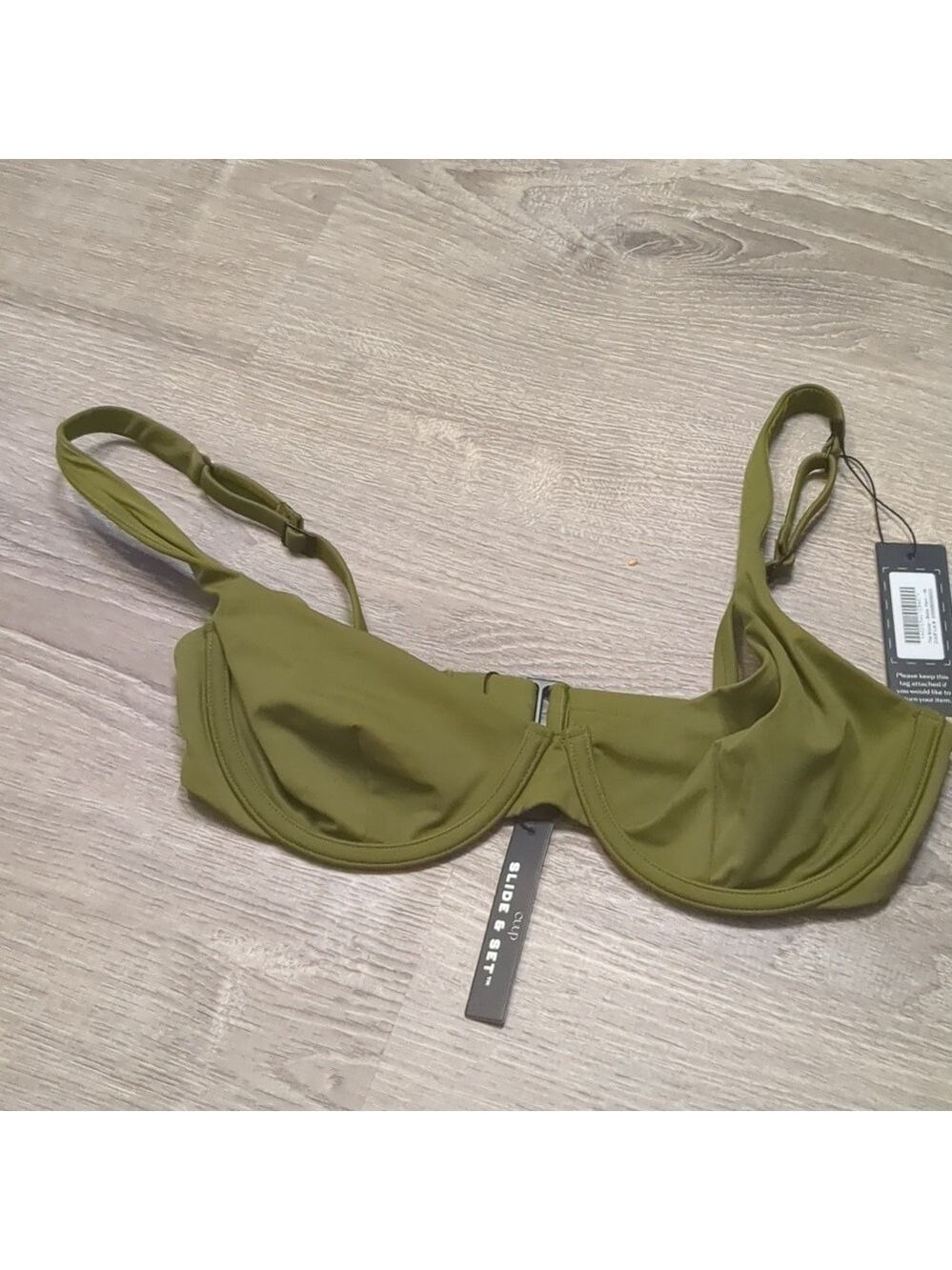 Cuup Fern the scoop wired swim top size 8